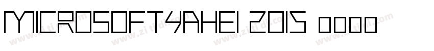 MicrosoftYaHei 2015 字体转换